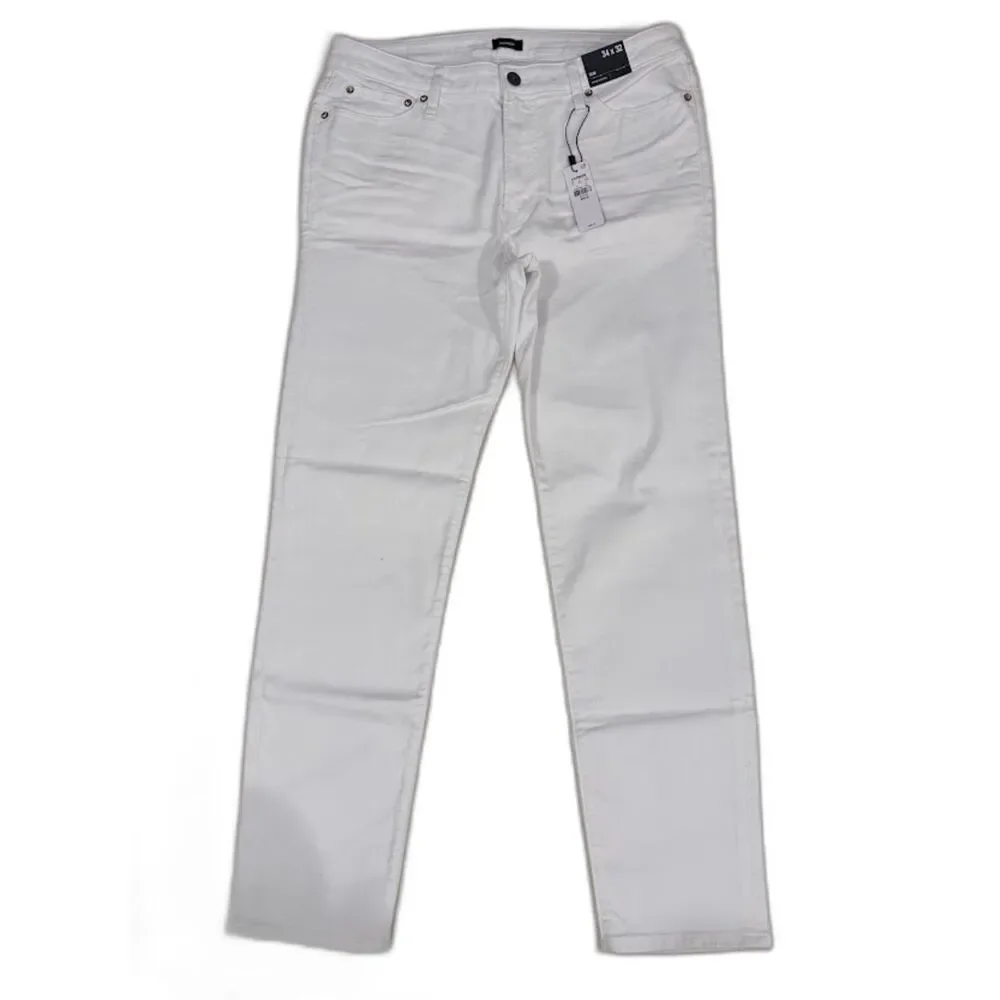 Express White Slim Jeans 34x32 NWT